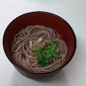 我が家のミニ蕎麦（柚子胡椒入り）